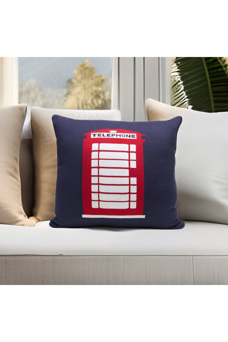 London Pillow, Alternate, color, Red