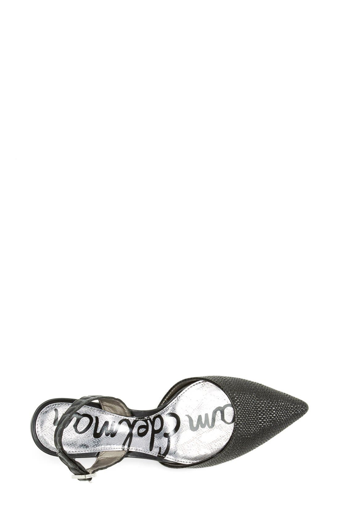 'Carol' Slingback Pump, Alternate, color, BLACK