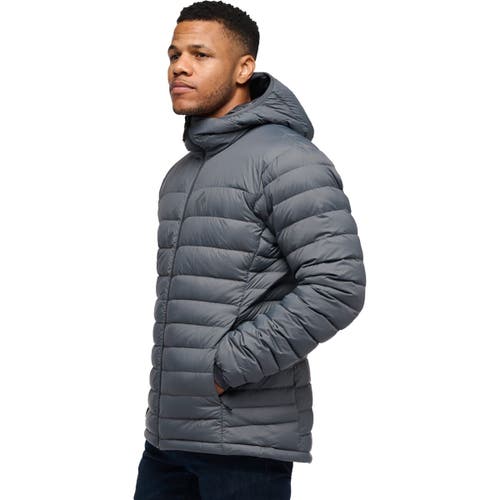 Black Diamond Access Down Hooded Jacket In Gray