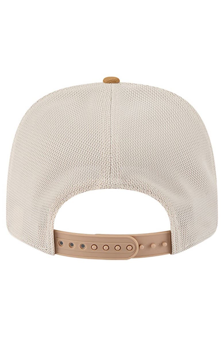 Men's New Era Tan/Light Brown Boston Celtics Two-Tone 9SEVENTY Adjustable Trucker Hat, Alternate, color, Tan
