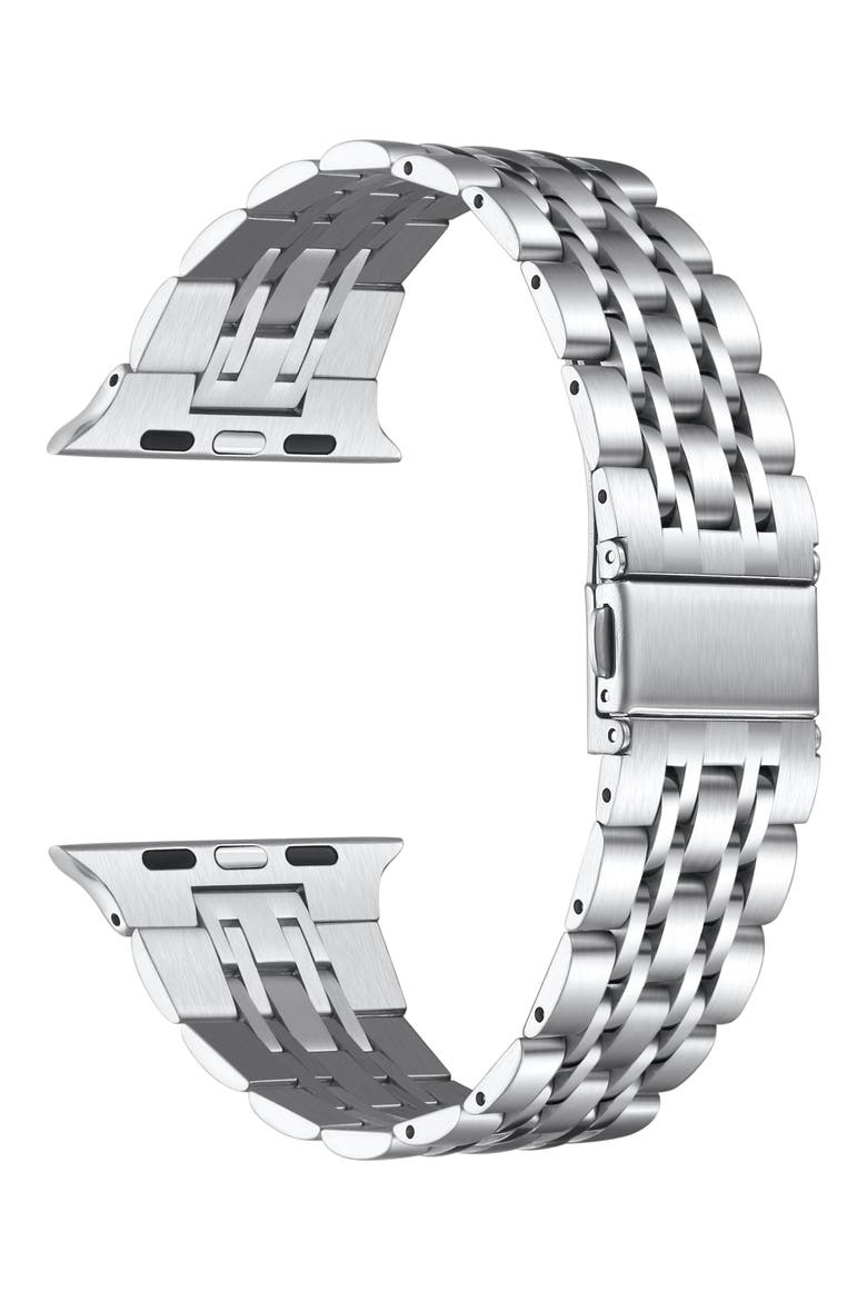 Apple Watch® SE & Series 7/6/5/4/3/2/1 Bracelet Watchband, Alternate, color, SILVER