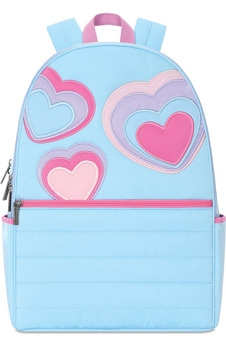Iscream Kids' Happy Heart Puffy Quilted Backpack, Main, color,