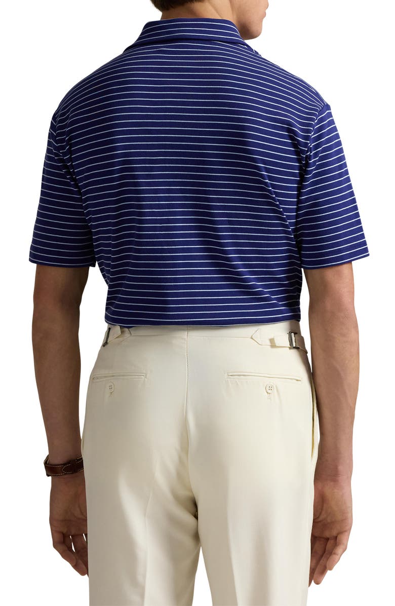 Polo Ralph Lauren Classic Fit Stripe Cotton Polo, Alternate, color, 