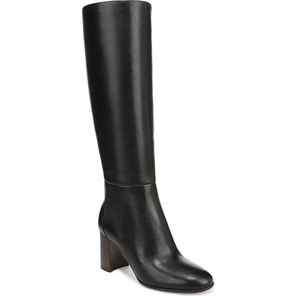 Vince Leather Block-heel Knee Boots In Multi
