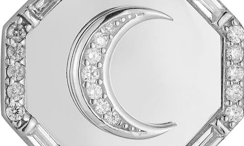 Chloe & Madison Chloe And Madison Moon Pendant Necklace In Metallic