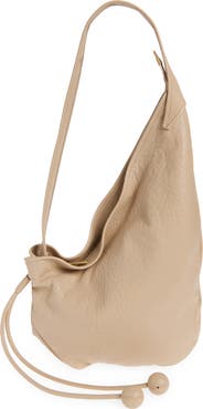 Marni Small Sling Leather Hobo Bag