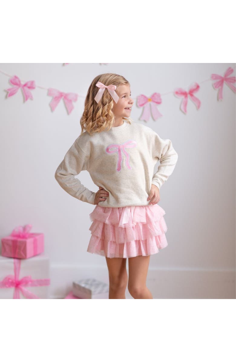 Sweet Wink Bow Patch Sweatshirt, Alternate, color, 