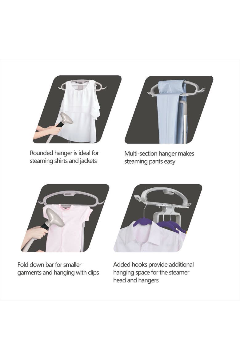 Silver Professional Series Dual Bar Garment Steamer, Alternate, color, SILVER