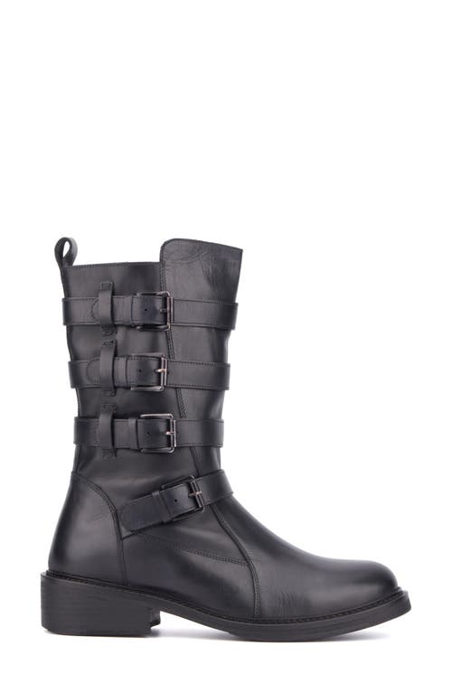 Vintage Foundry Ulan Moto Boot In Black