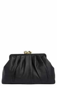 Aimee Frame XL Leather Clutch