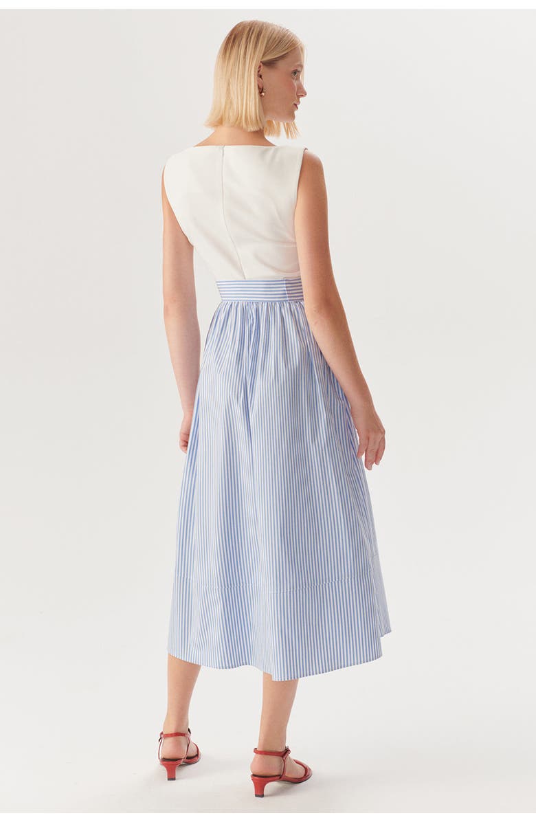 Exquise Harper Knit Midi Dress, Alternate, color, Blue-White