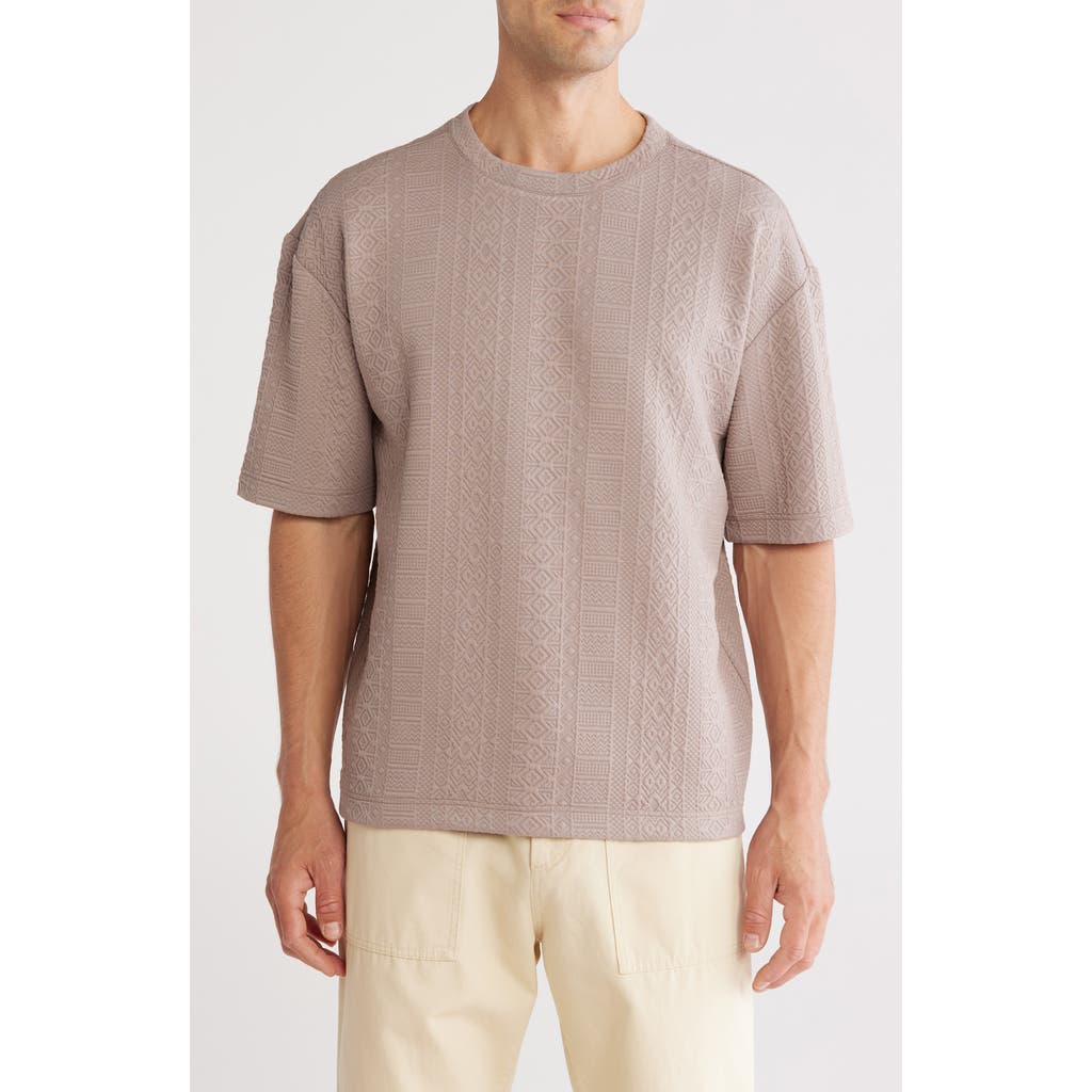Fleece Factory Geometric Jacquard T-shirt