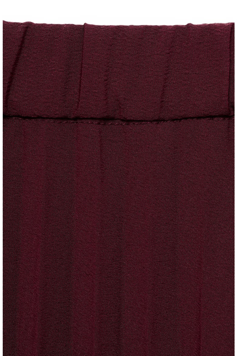 Pleat Midi Skirt, Alternate, color, BURGUNDY