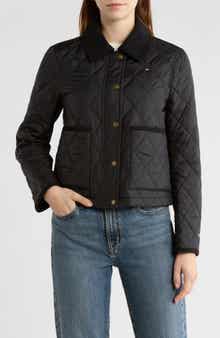 Tommy Hilfiger Snap Front Diamond Quilted Jacket