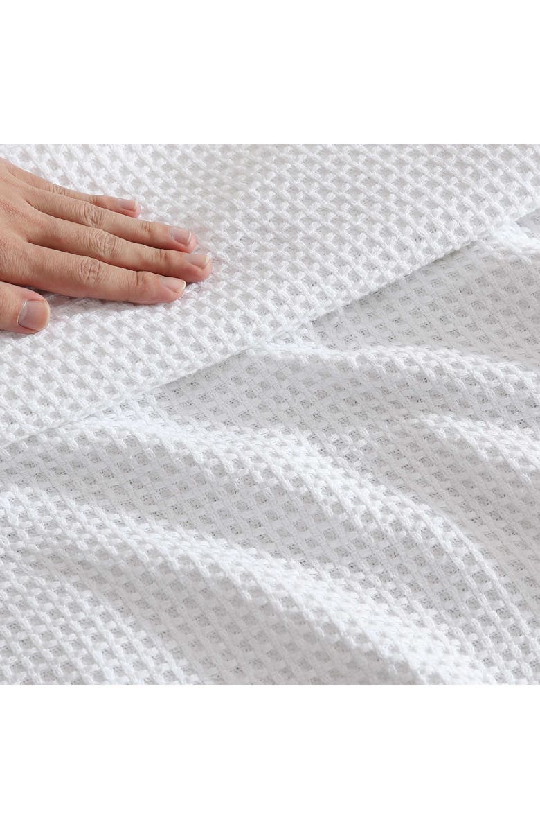 Eddie Bauer Premium Cotton Waffle Throw Blanket, Alternate, color, White