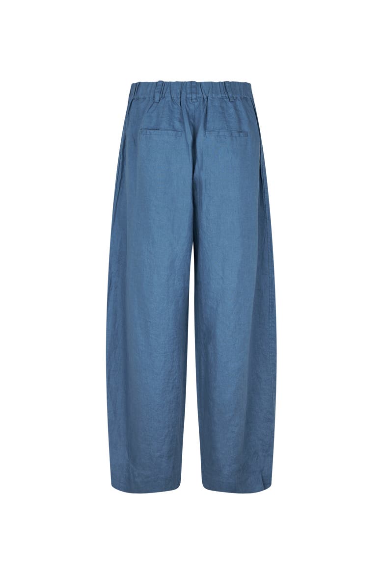 MaPunna Cropped Linen Pants, Alternate, color, Ensign Blue
