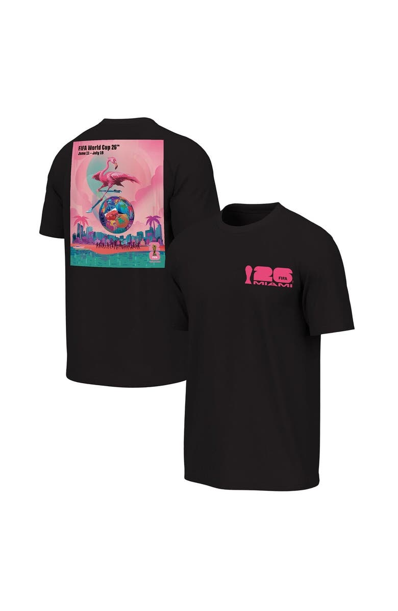 Outerstuff Men's Outerstuff Black 2026 FIFA World Cup Miami Host City Poster Graphic T-Shirt, Main, color, Black