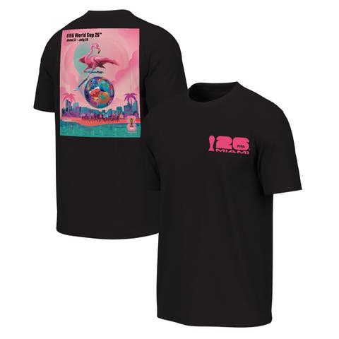 Men's Outerstuff Black 2026 FIFA World Cup Miami Host City Poster Graphic T-Shirt