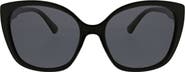 Oscar de la Renta Rounded Modern 54mm Cat Eye Polarized Sunglasses