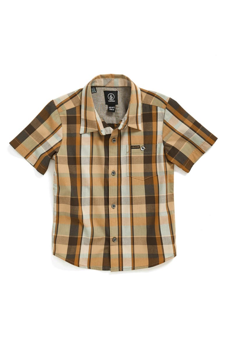 Volcom 'Parsons' Short Sleeve Plaid Woven Shirt, Main, color, 