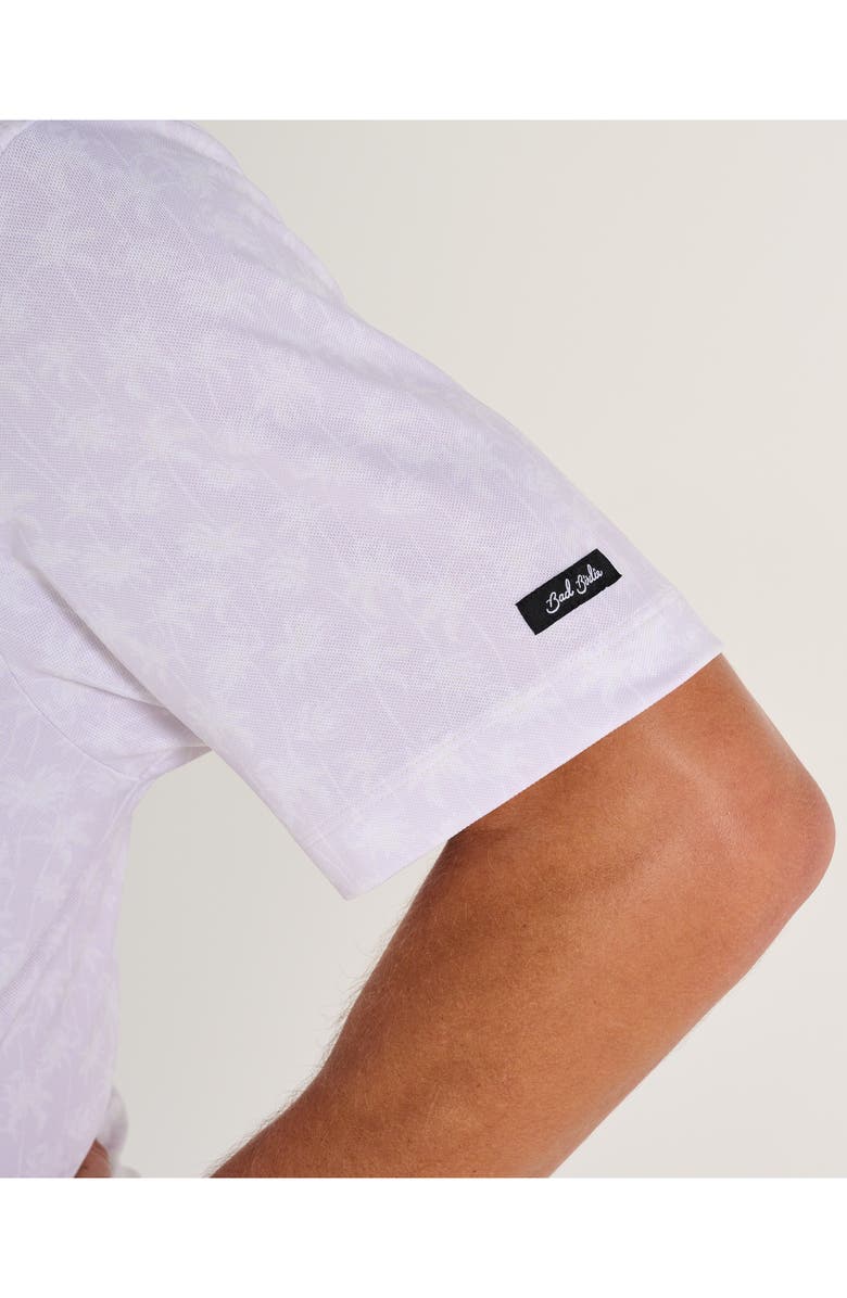 Bad Birdie Palmetto Iris Piqué Knit Polo, Alternate, color, 