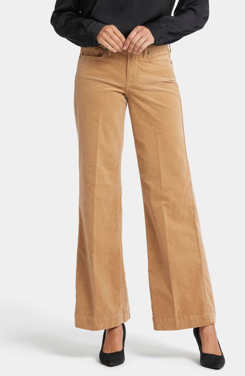 Teresa Wide Leg Corduroy Pants (Regular & Petite)