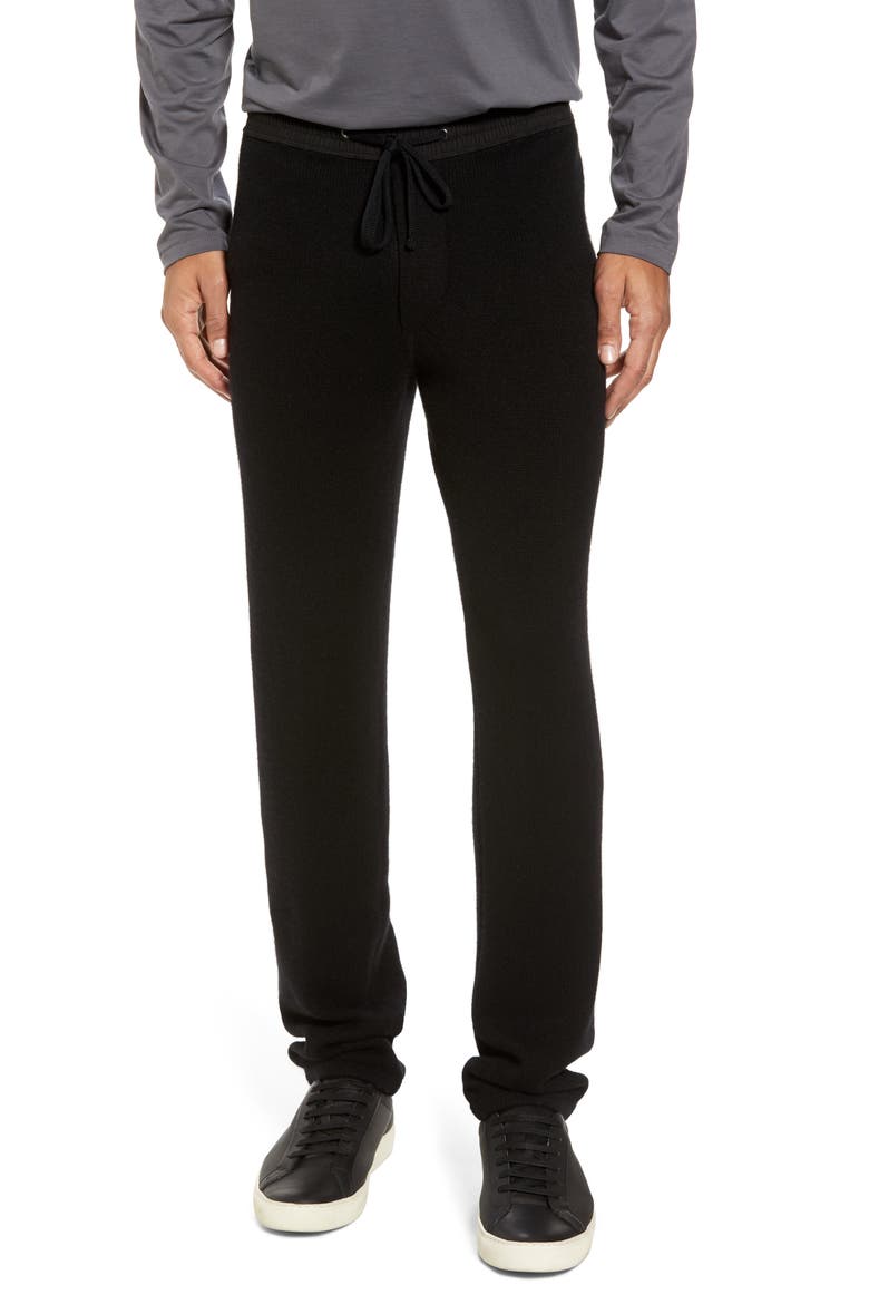 Cashmere Sweatpants, Main, color, BLACK