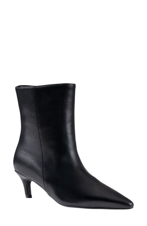Rorey Croc Embossed Faux Leather Ankle Bootie