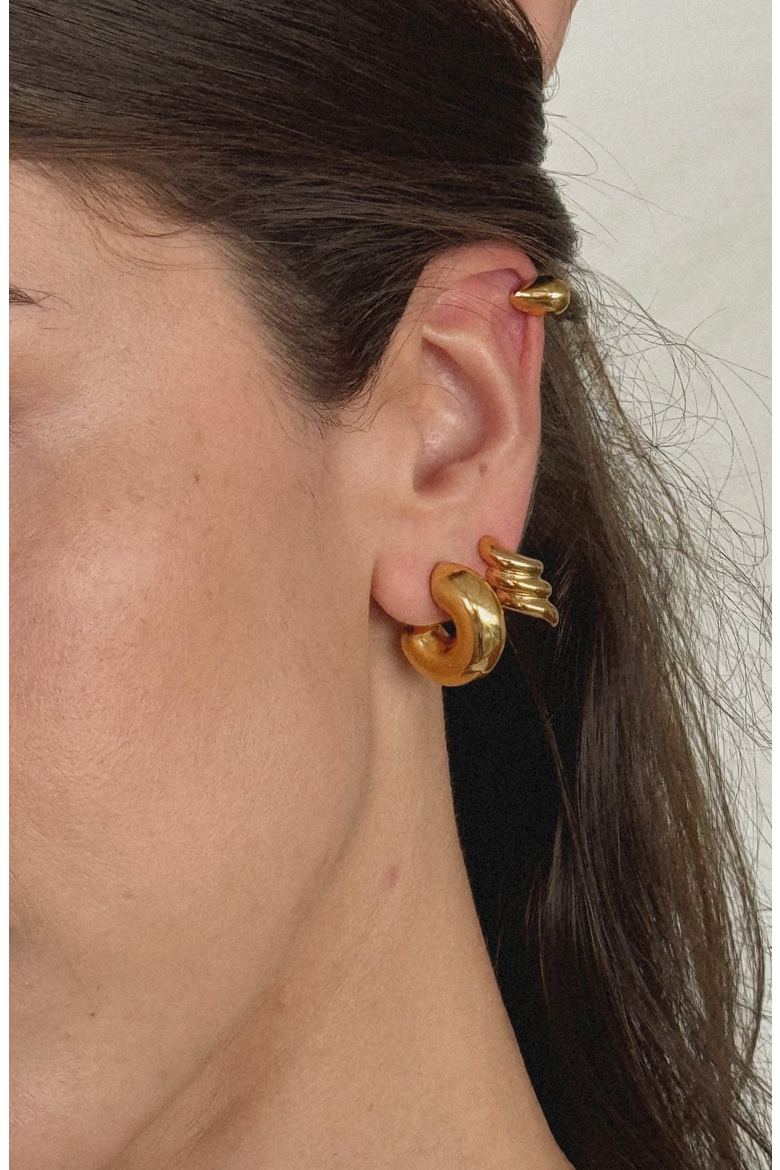 The Perfect Hoops Earrings, Alternate, color, Gold