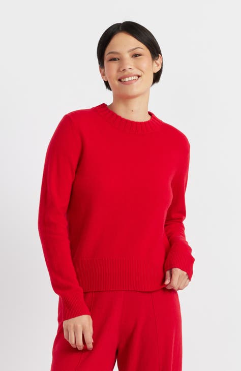 Chinti & Parker 100% authentic Cashmere Red Heart Sweater Size M