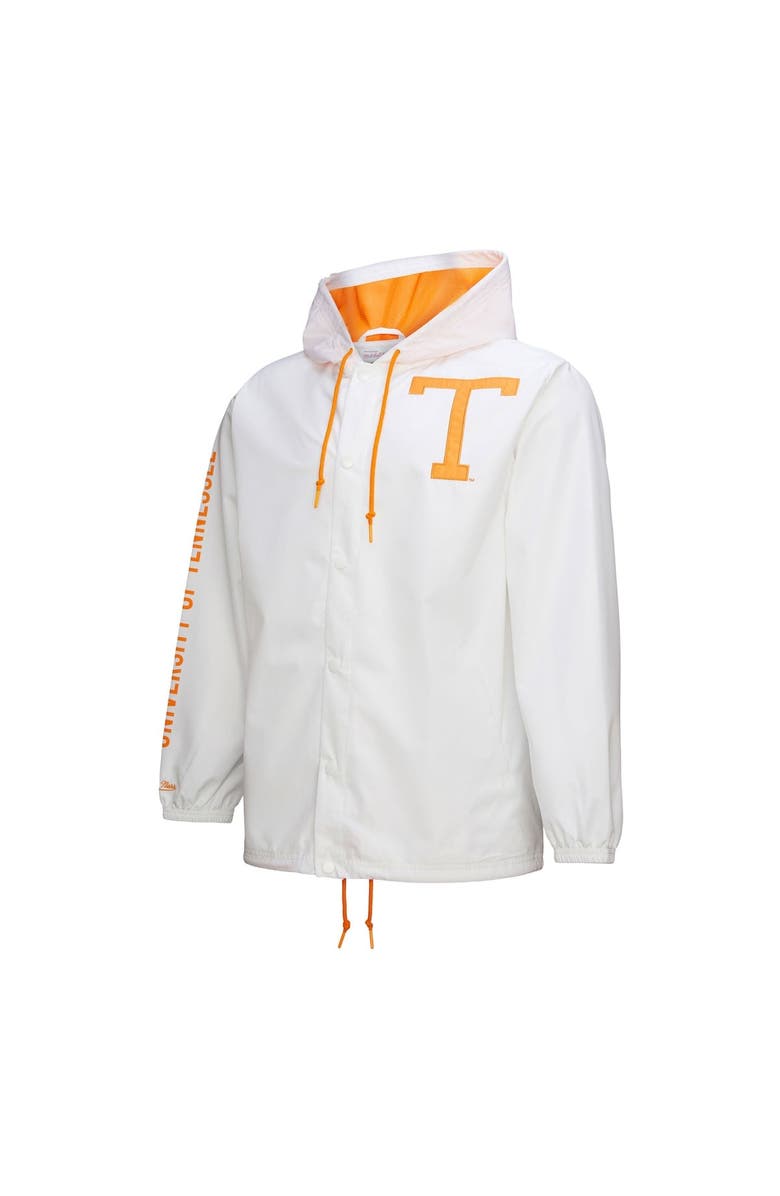 Mitchell & Ness Men's Mitchell & Ness White Tennessee Volunteers Coaches Full-Snap Hoodie Jacket, Alternate, color, White