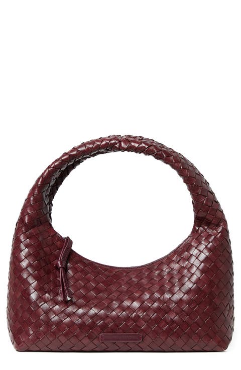 Mercer Woven Leather Shoulder Bag