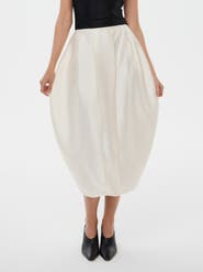 Alas Bridal Silk Wool Blend Tulip Skirt