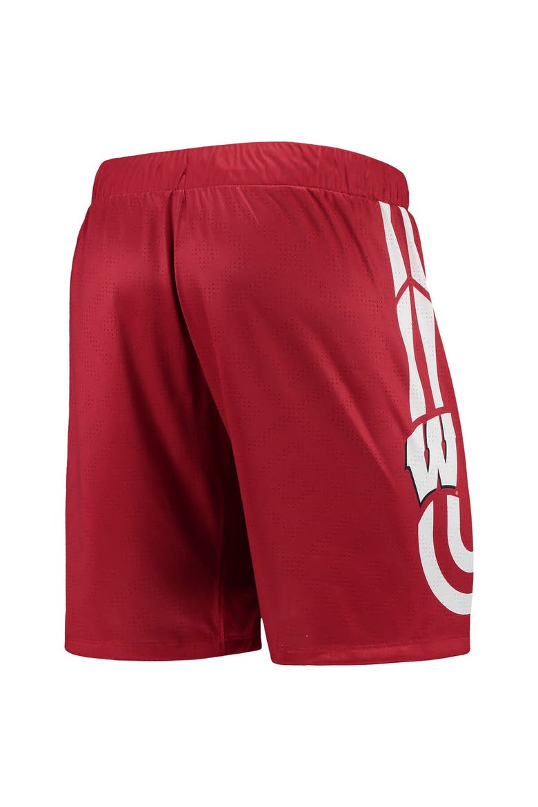 Men's Under Armour Red Wisconsin Badgers Replica Basketball Short, Alternate, color, Red