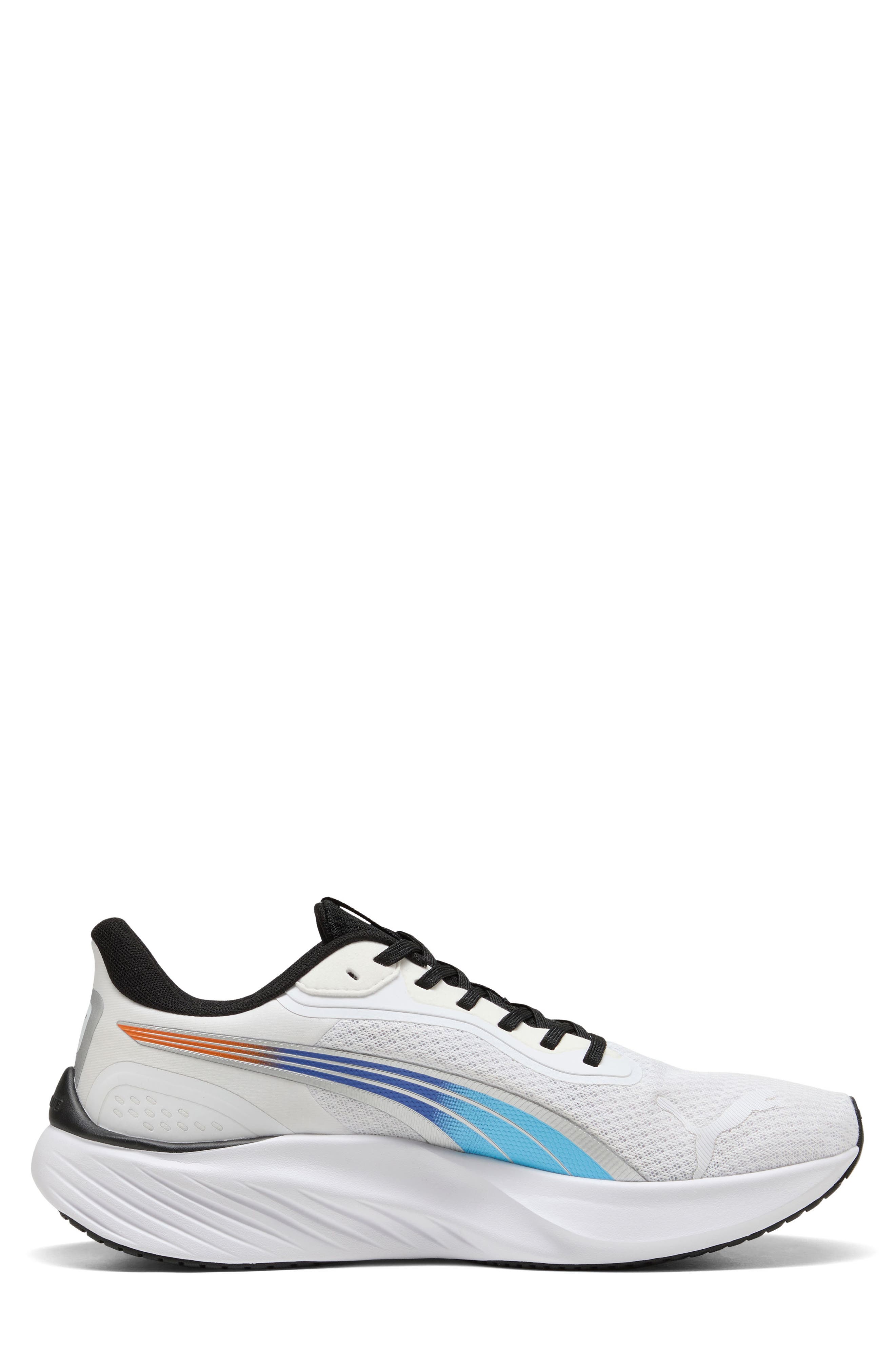 PUMA Pounce Lite Running Shoe, Alternate, color, Puma White/ Puma Black/ Blue