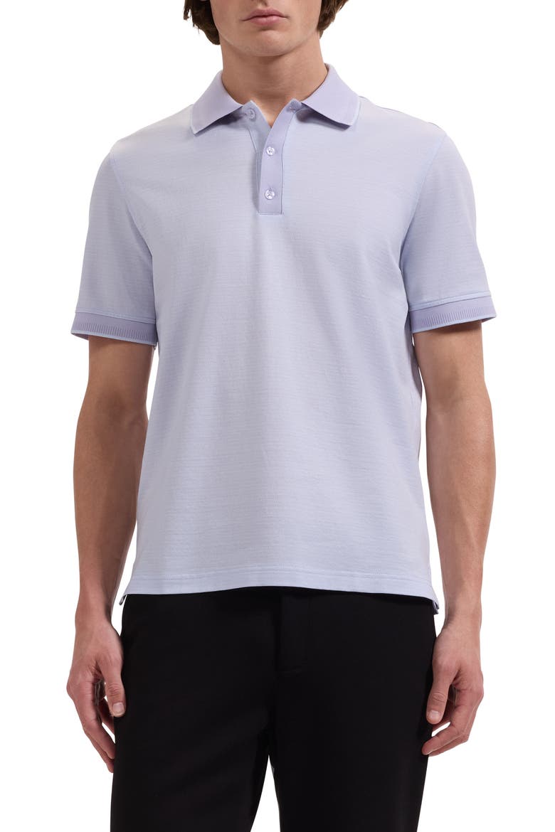 Jacquard Cotton Polo, Main, color, LILAC