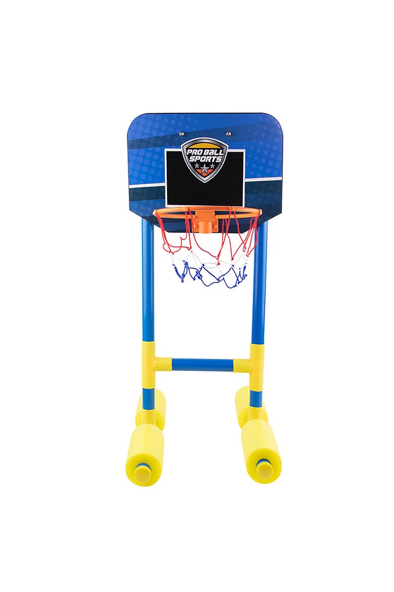 Pro Ball Swimming Pool Floating Basketball Water Hoop, Alternate, color, Multicolored