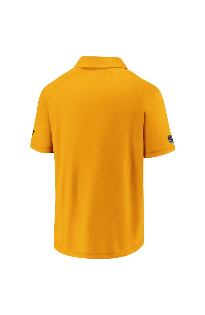FANATICS Men's Fanatics Branded Gold Nashville Predators Authentic Pro Locker Room Polo, Alternate, color, Gold