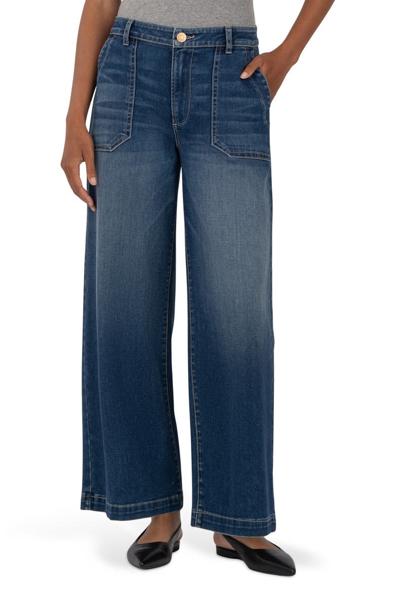 Meg High Rise Wide Leg Jeans, Main, color, DARK WASH