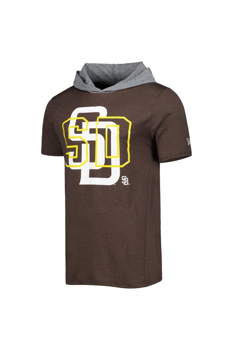 Men's New Era Brown San Diego Padres Team Hoodie T-Shirt, Alternate, color, Brown