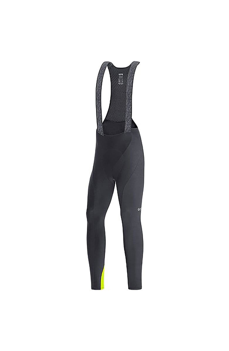 GOREWEAR C3 Thermo Bib Tights+ - Men's, Main, color, Black/Neon Yellow