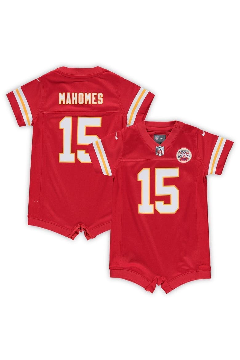 Infant Nike Patrick Mahomes Red Kansas City Chiefs Romper Jersey, Main, color, RED