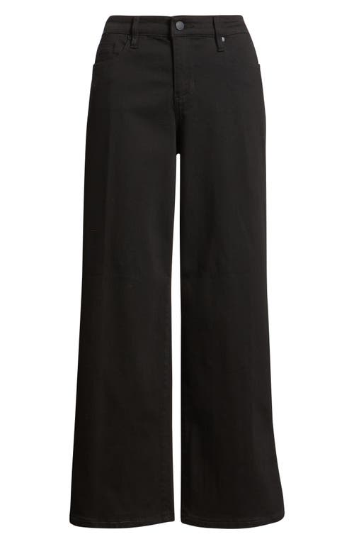 Liverpool Los Angeles Stride High Waist Wide Leg Jeans In Black