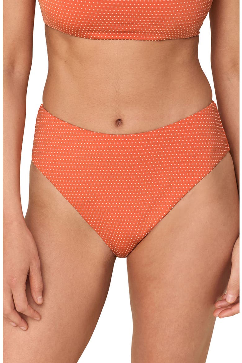 The '90s High Waist Bikini Bottoms, Main, color, MARMALADE