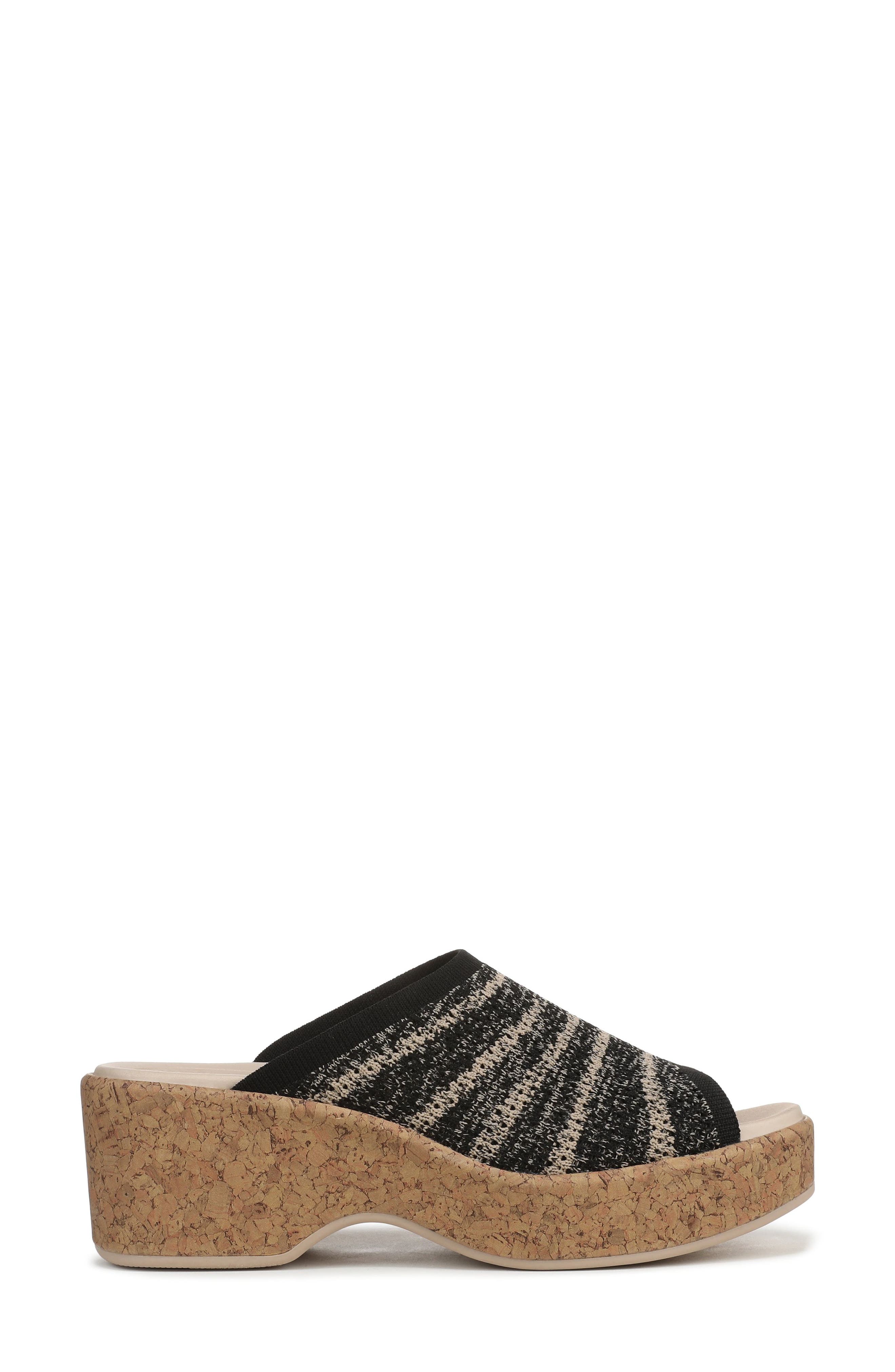 LifeStride Very Ready Platform Sandal, Alternate, color, Black / Sand Castle