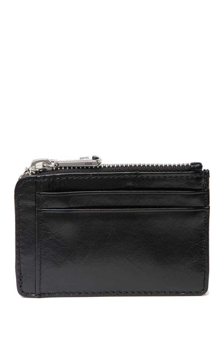 HOBO Kai Leather Cardholder, Main, color, Black