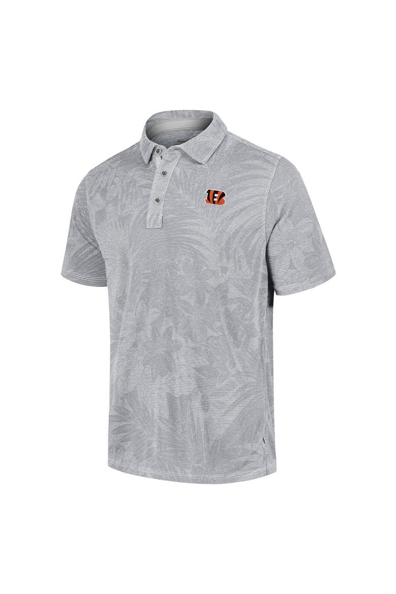 Men's Tommy Bahama Gray Cincinnati Bengals Sport Santiago Paradise Polo, Alternate, color, Gray