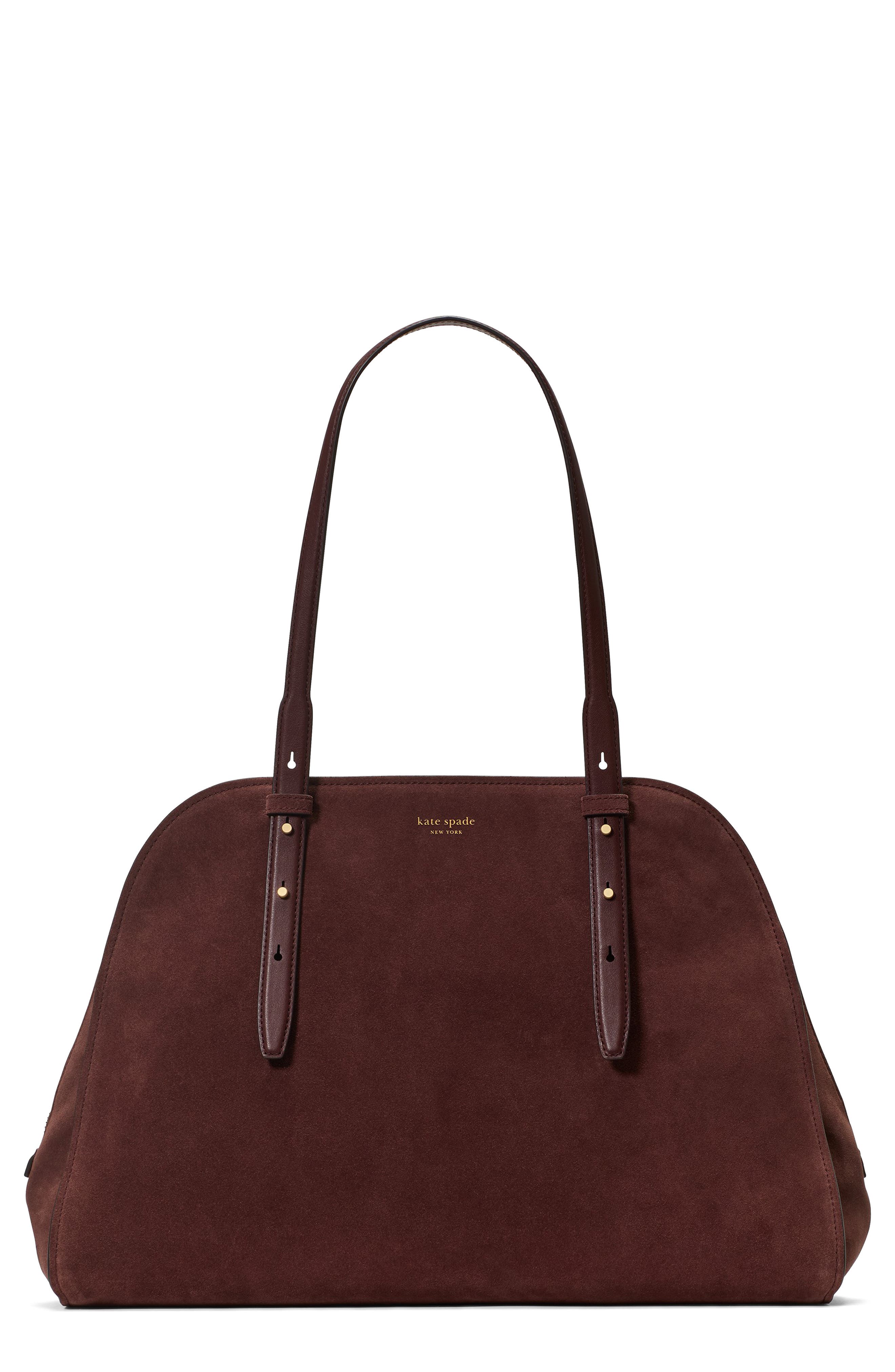 Kate Spade New York do it all suede maise carryall tote, Main, color, 
