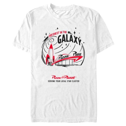 Toy Story Pizza Planet Freshest In The Galaxy Graphic T-shirt In Gray