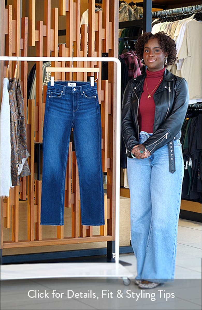 Cindy High Waist Ankle Straight Leg Jeans, sales video thumbnail